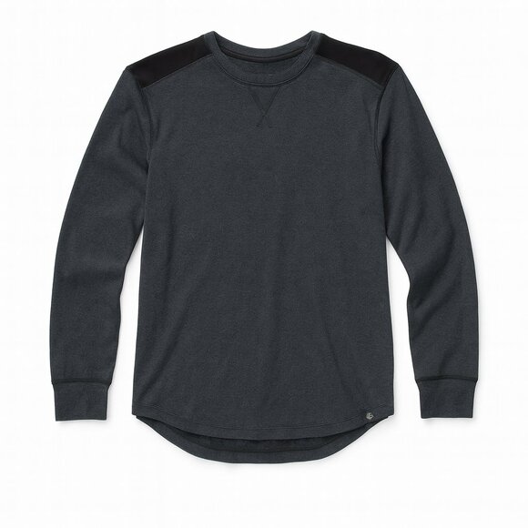 Legendary Anglers Breakline Thermal Crew Shirt - Large Tall Dark Gray - Picture 3 of 6